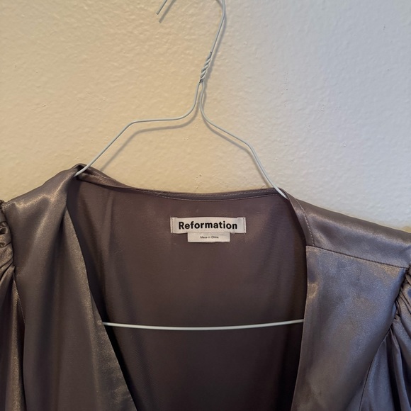 Terezia Wrap Dress in Metallic - Picture 6 of 7